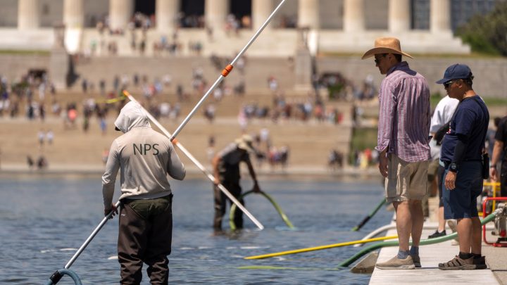 Trump claims vandals damaged D.C. Reflecting Pool, and says it will be drained again