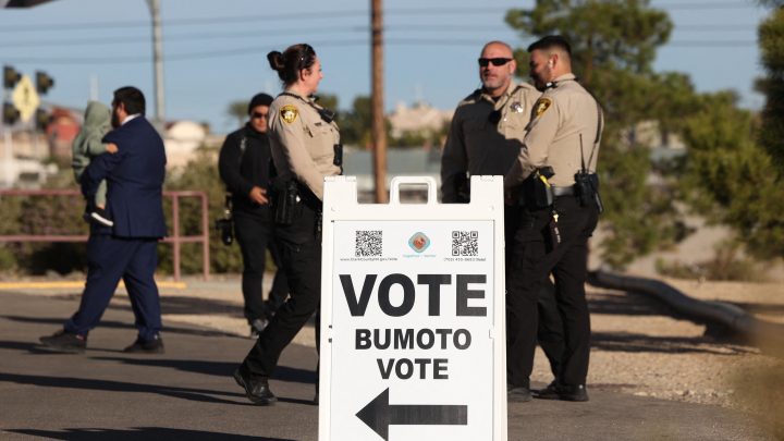 As American elections become more tense, officials are turning to local police