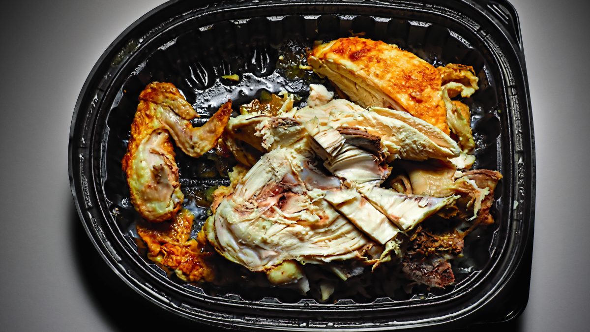 Grilled chicken leftovers.