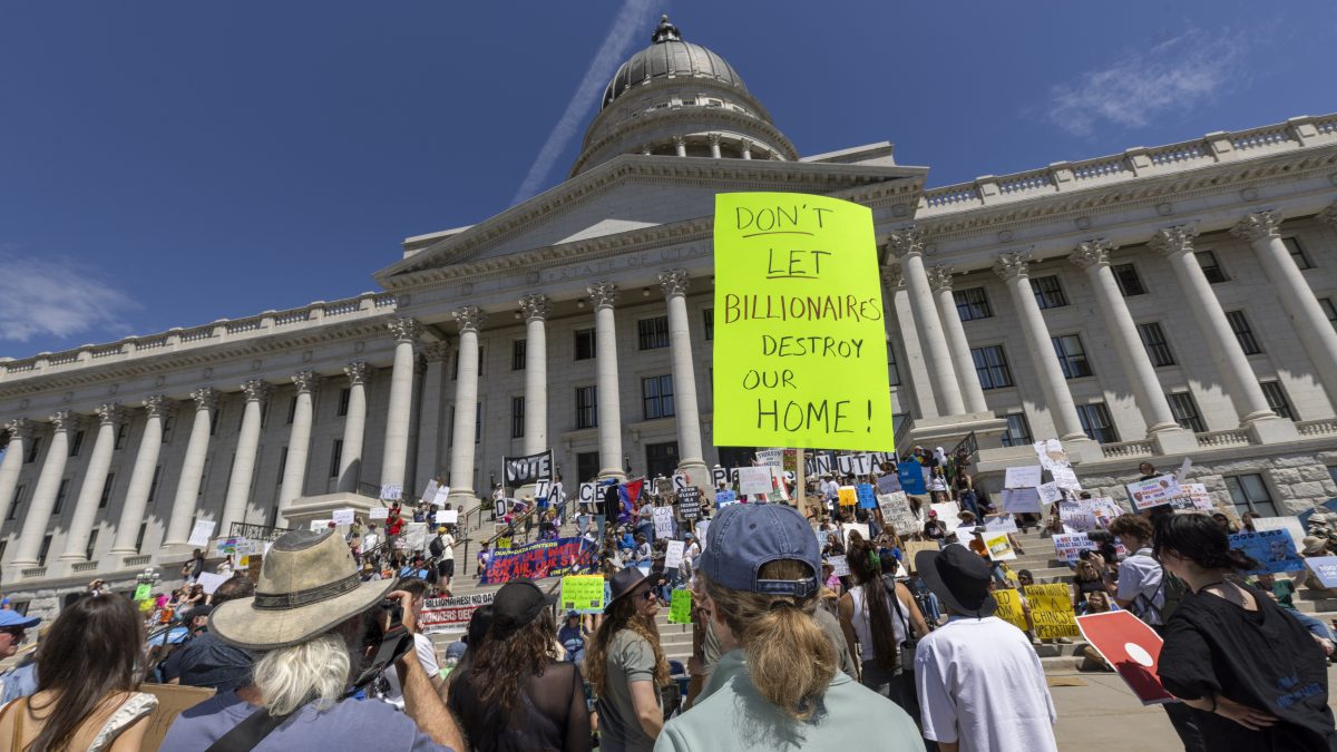 Utahns Protest Against Proposed Data Center At State Capitol