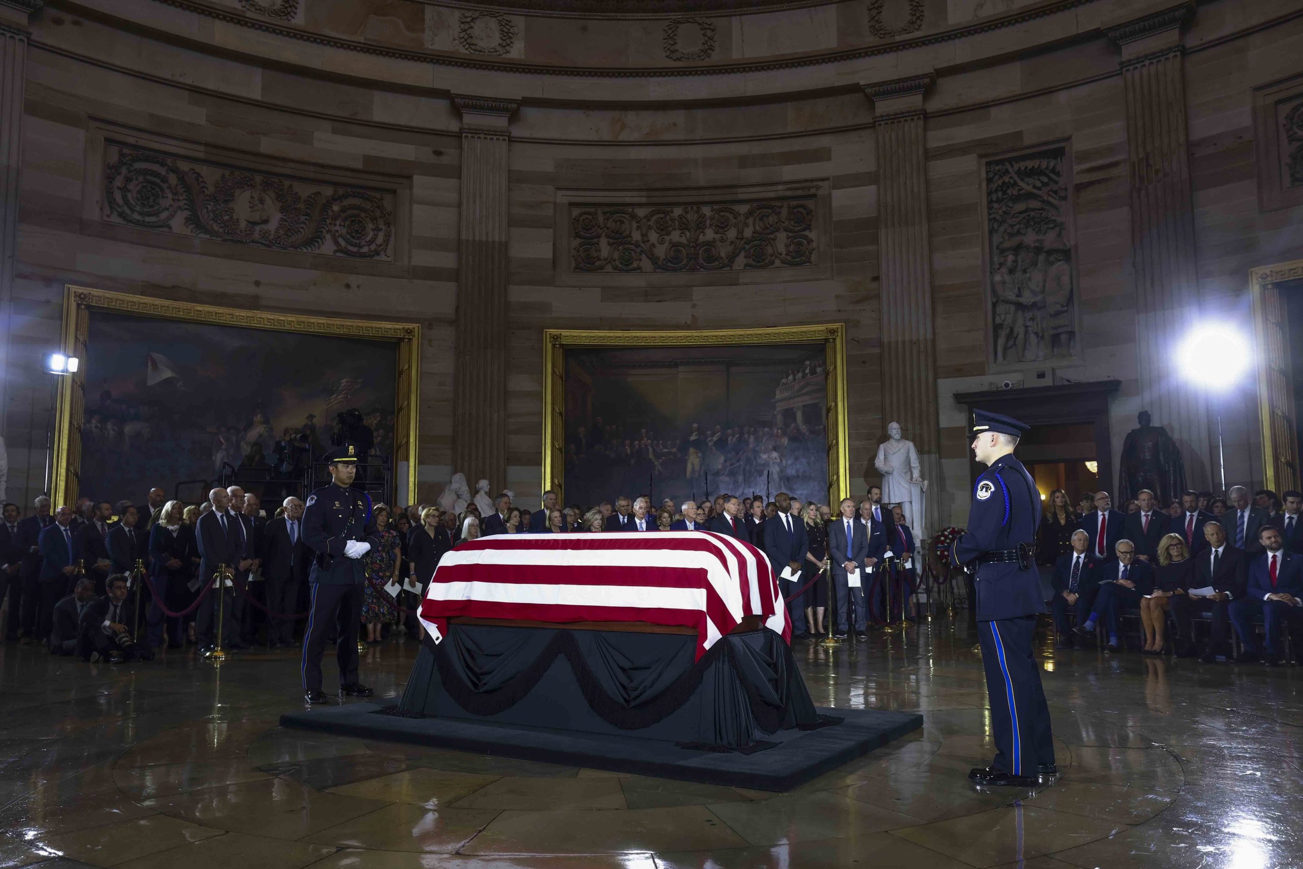In a day of tributes, Lindsey Graham is remembered as a tireless Washington mainstay