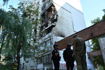 Russian strikes across Ukraine kill 10 and a missile falls in Poland
