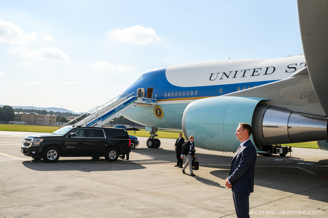 Trump flies partway home from Turkey in an old Air Force One