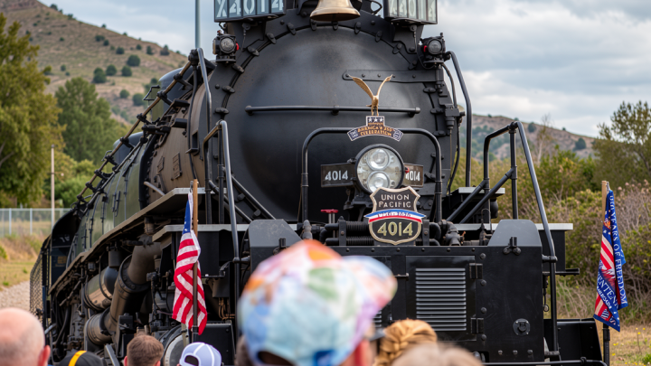 The biggest steam locomotive is whistle-stopping across the U.S.