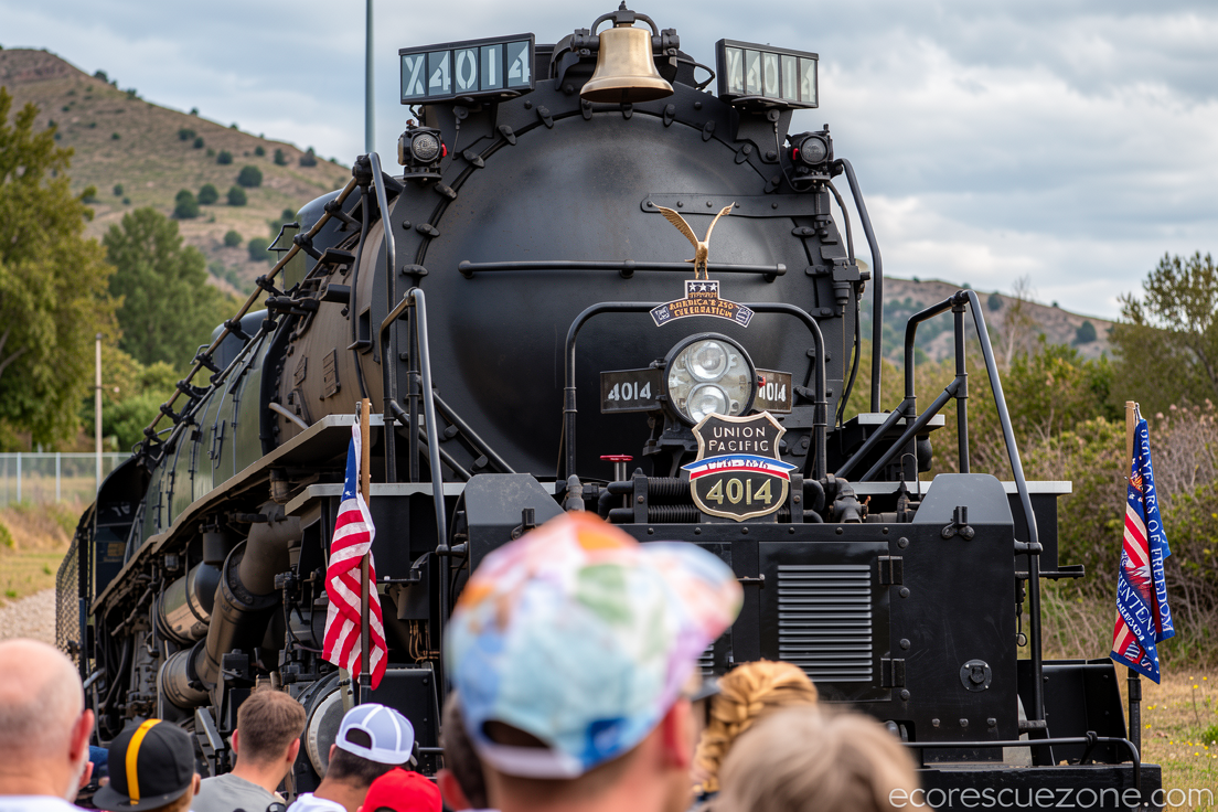 The biggest steam locomotive is whistle-stopping across the U.S.