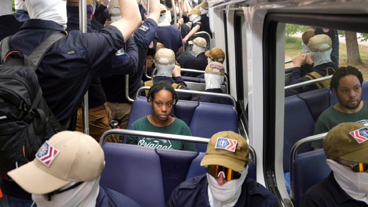 With the white nationalist group Patriot Front, what you see is not what you get