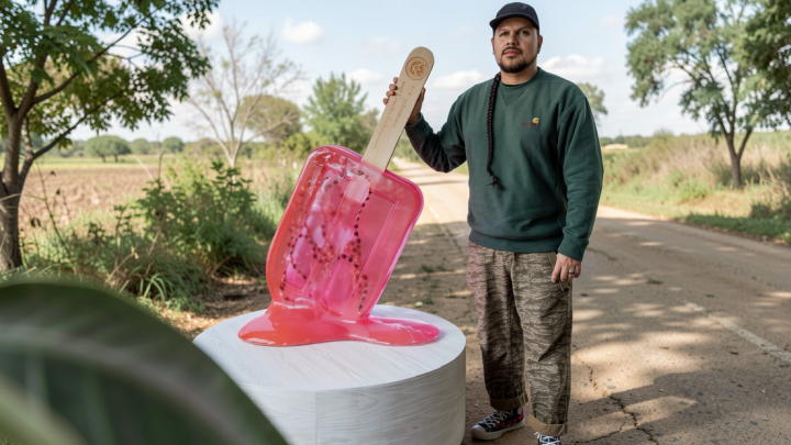An artist brought ‘I.C.E. pops’ to a Texas campus. The show was shut down in days