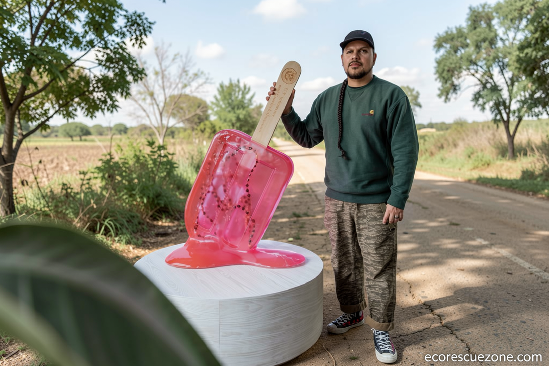 An artist brought ‘I.C.E. pops’ to a Texas campus. The show was shut down in days