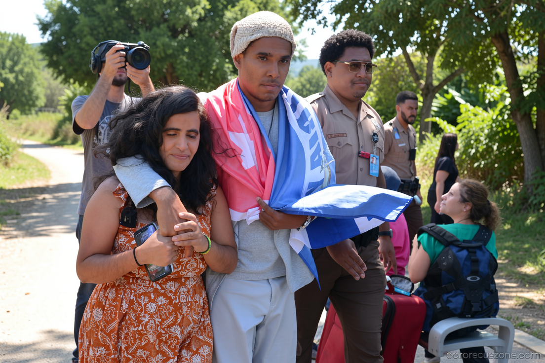 Cuban artist and dissident exiled from country after 5 years in prison arrives in US