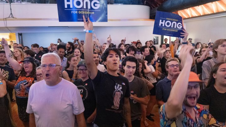 These swing voters in Nevada say they are not dismissing socialist candidates