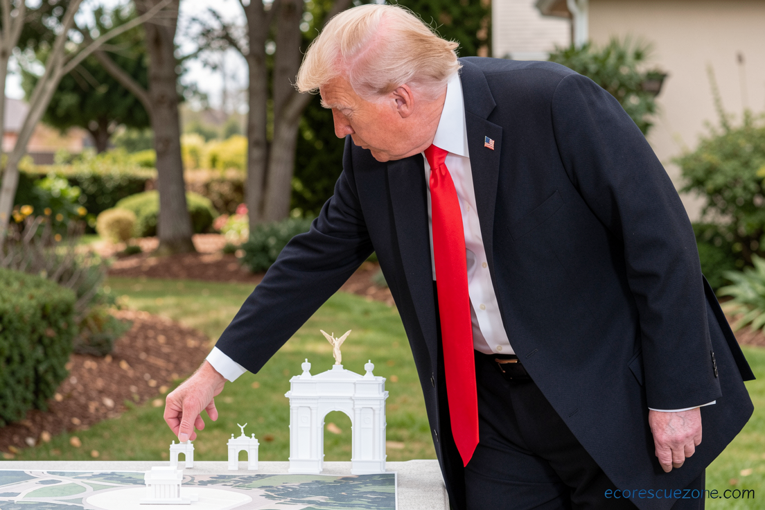 The park service says Trump’s arch would obstruct historic sites. Could it be moved?