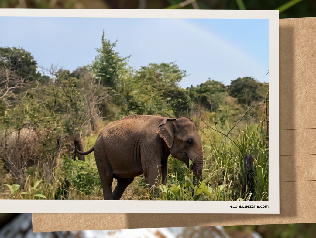 Greetings from a wildlife park in central Sri Lanka that’s a haven for elephants