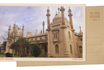 Greetings from the Royal Pavilion, a stunning reminder of India in southern England